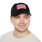 Love Wins Dad Hat with Leather Patch (Rectangle)