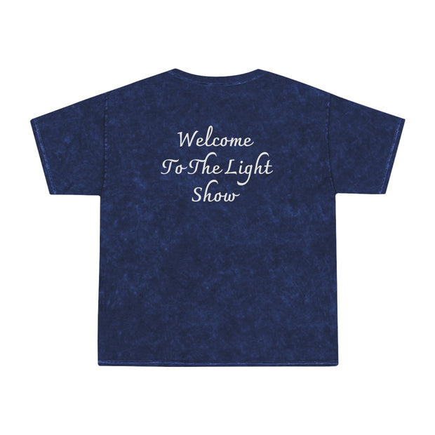This little light of mine, I'm gone let it shine. Welcome to the light show Unisex Mineral Wash T-Shirt