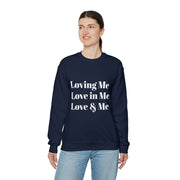 Loving, Love in, Love & Unisex Heavy Blend™ Crewneck Sweatshirt