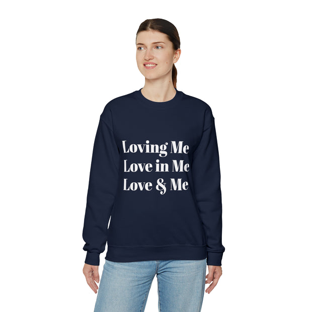 Loving, Love in, Love & Unisex Heavy Blend™ Crewneck Sweatshirt