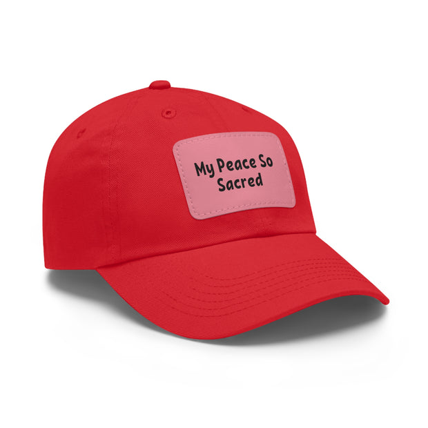 My Peace So Dad Hat with Leather Patch (Rectangle)