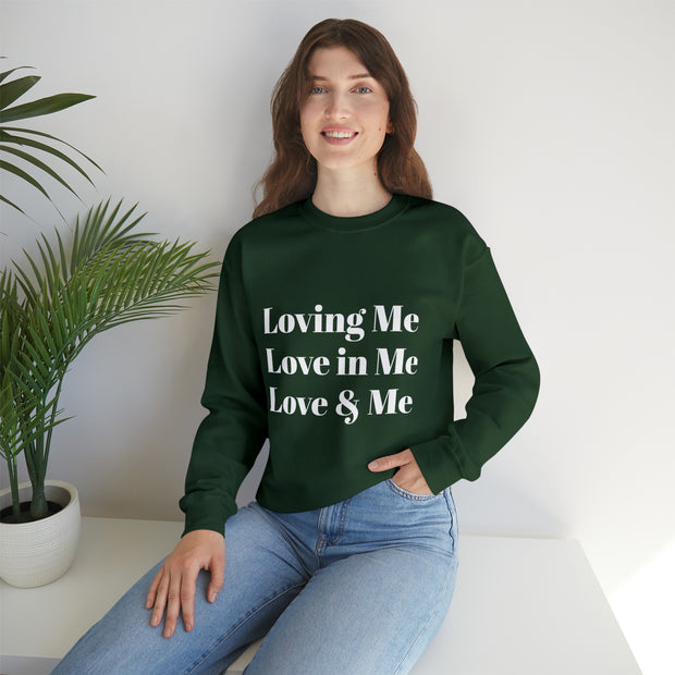Loving, Love in, Love & Unisex Heavy Blend™ Crewneck Sweatshirt
