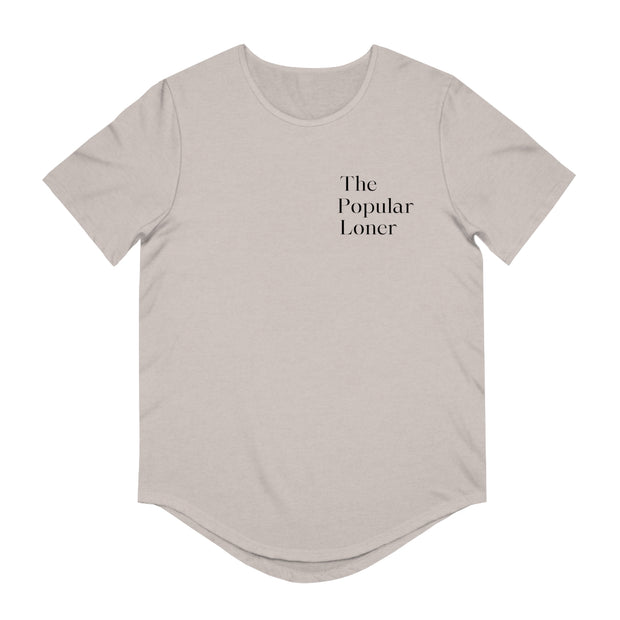 The Popular Loner Men's Jersey Curved Hem Tee