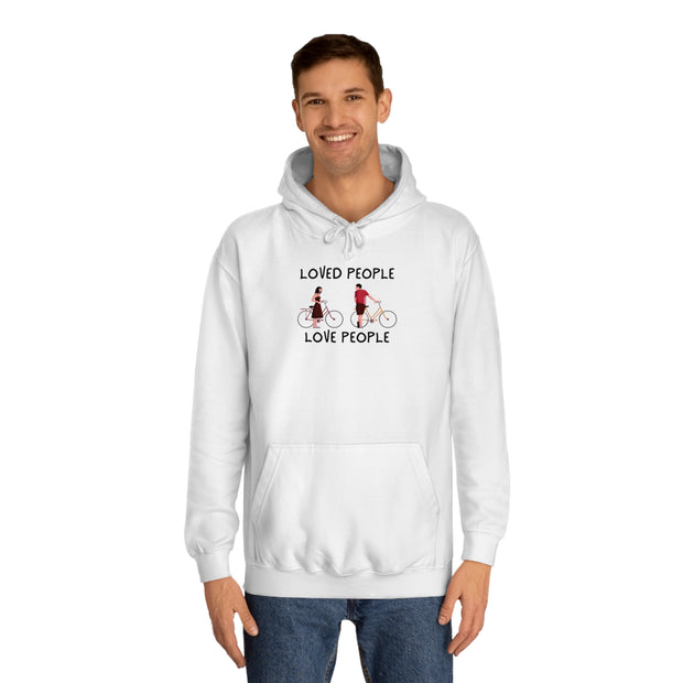 Loved People Love People Unisex College Hoodie