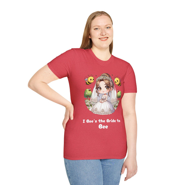 I Bee's the Bride to Bee Unisex Softstyle T-Shirt - Fun Wedding Theme Tee