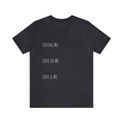 Loving, Love In, Love & Unisex Jersey Short Sleeve Tee