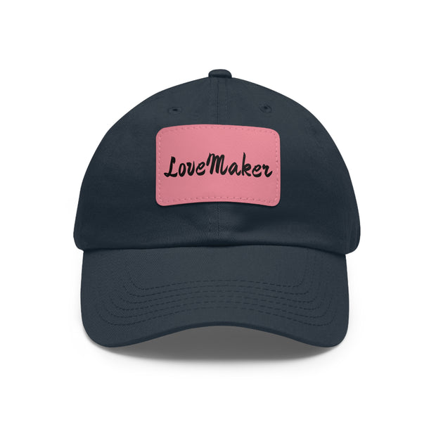 LoveMaker Dad Hat with Leather Patch (Rectangle)