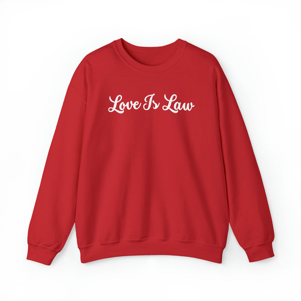 Love Is Law Unisex Heavy Blend™ Crewneck Sweatshirt