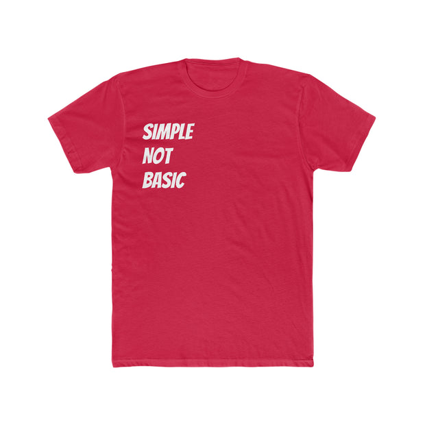 Simple Not Basic Men's Cotton Crew Tee