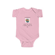 LoveMakers make the World a better place for me Infant Fine Jersey Bodysuit