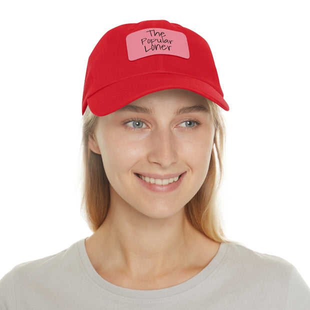 Popular Loner Dad Hat with Leather Patch (Rectangle)