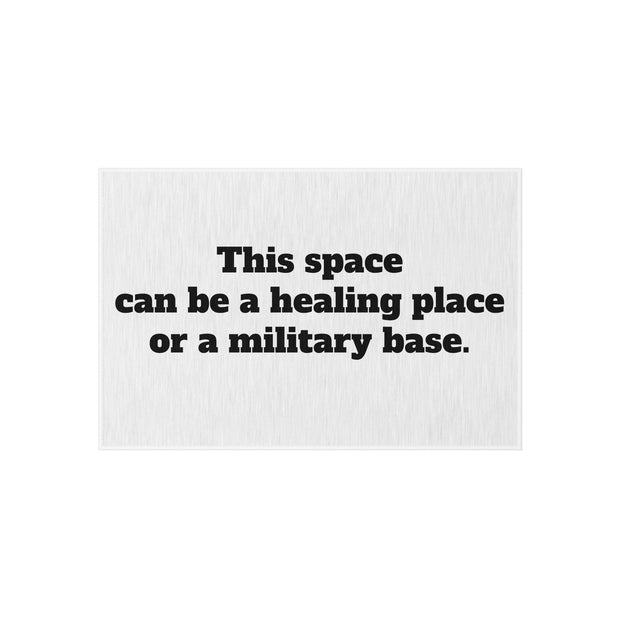 Healing or Military Outdoor Rug