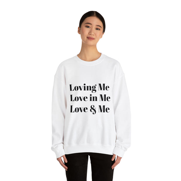 Loving, Love in, Love & Unisex Heavy Blend™ Crewneck Sweatshirt
