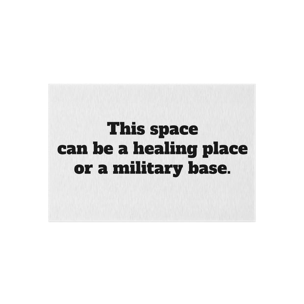 Healing or Military Outdoor Rug
