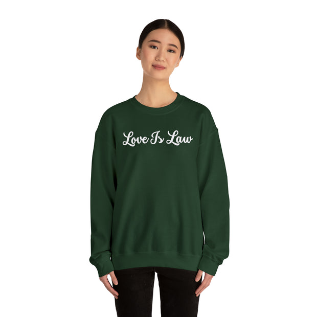 Love Is Law Unisex Heavy Blend™ Crewneck Sweatshirt