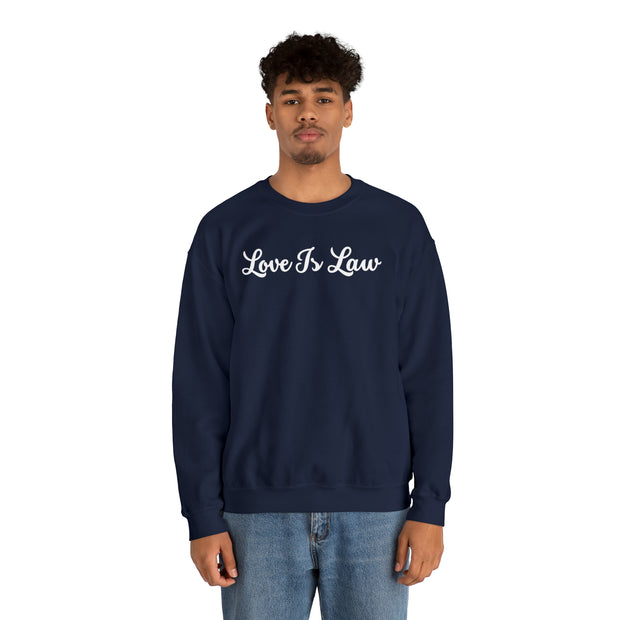 Love Is Law Unisex Heavy Blend™ Crewneck Sweatshirt