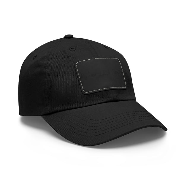 My Presence Dad Hat with Leather Patch (Rectangle)