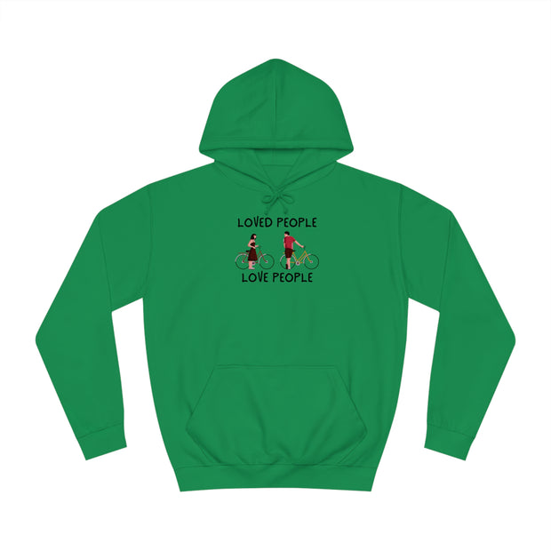 Loved People Love People Unisex College Hoodie