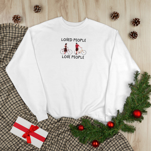 Loved People Love People Unisex EcoSmart® Crewneck Sweatshirt