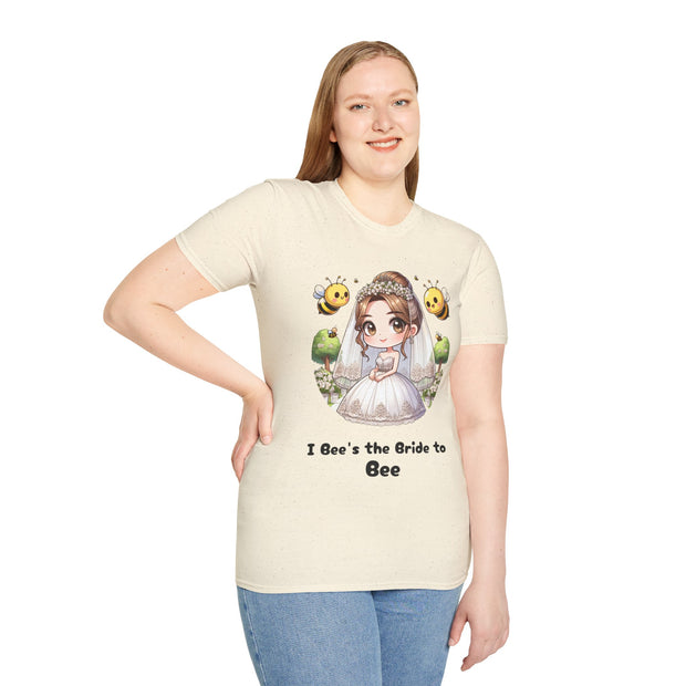 I Bee's the Bride to Bee Unisex Softstyle T-Shirt - Fun Wedding Theme Tee
