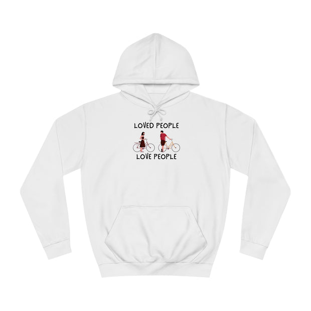 Loved People Love People Unisex College Hoodie