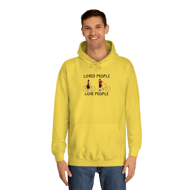 Loved People Love People Unisex College Hoodie