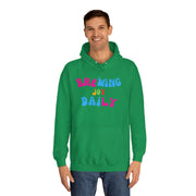 Brewing Joy Daily Unisex College Hoodie
