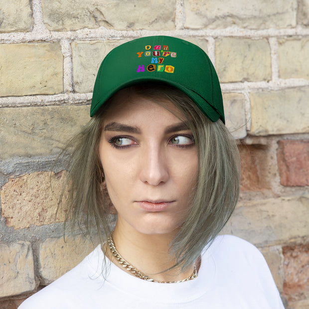 Dad You're My Hero Unisex Twill Hat