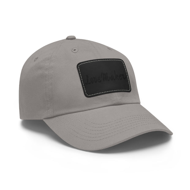 LoveMaker Dad Hat with Leather Patch (Rectangle)