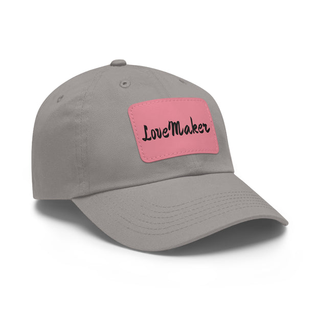 LoveMaker Dad Hat with Leather Patch (Rectangle)