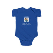 LoveMakers make the World a better place for me Infant Fine Jersey Bodysuit
