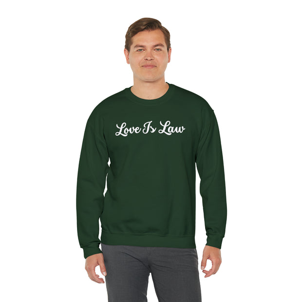 Love Is Law Unisex Heavy Blend™ Crewneck Sweatshirt