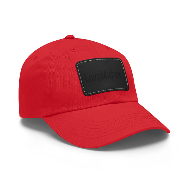 LoveMaker Dad Hat with Leather Patch (Rectangle)