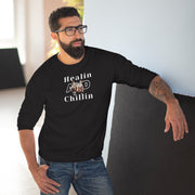 Healin and chillin Unisex Crew Neck Sweatshirt (EU)