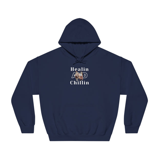 Healin and chillin Unisex DryBlend® Hooded Sweatshirt