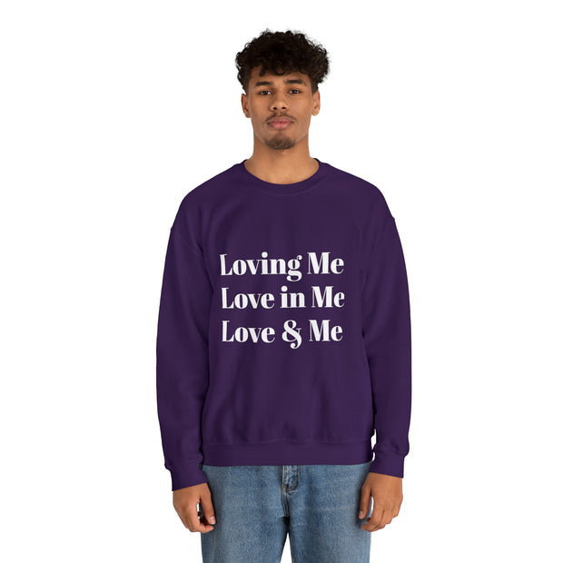 Loving, Love in, Love & Unisex Heavy Blend™ Crewneck Sweatshirt