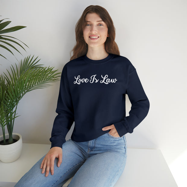 Love Is Law Unisex Heavy Blend™ Crewneck Sweatshirt