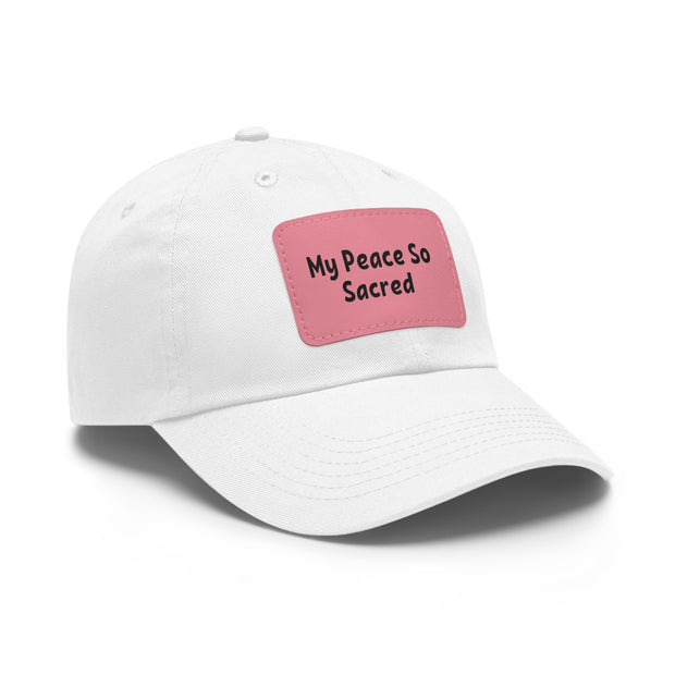 My Peace So Dad Hat with Leather Patch (Rectangle)