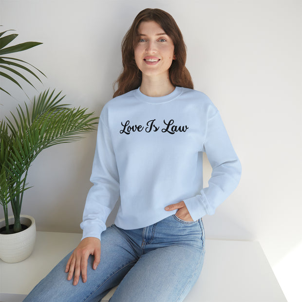 Love Is Law Unisex Heavy Blend™ Crewneck Sweatshirt