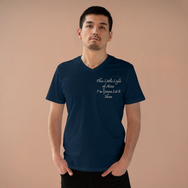 This little light of mine, I'm gone let it shine. Welcome to the light show Men’s Presenter V-neck