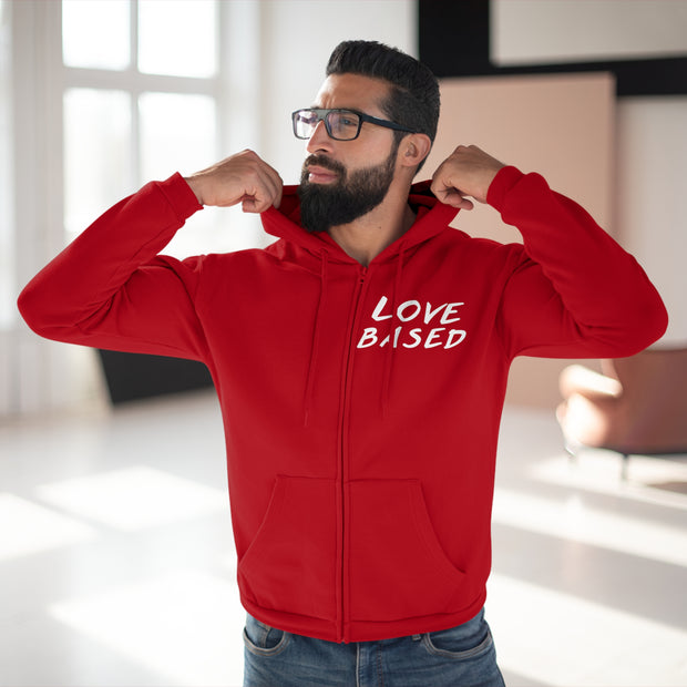 Love Based Based In Love Unisex Hooded Zip Sweatshirt