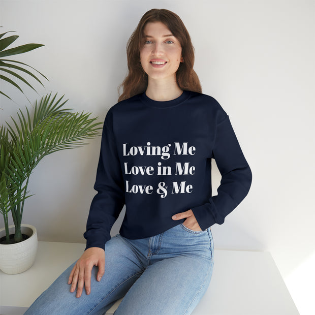 Loving, Love in, Love & Unisex Heavy Blend™ Crewneck Sweatshirt