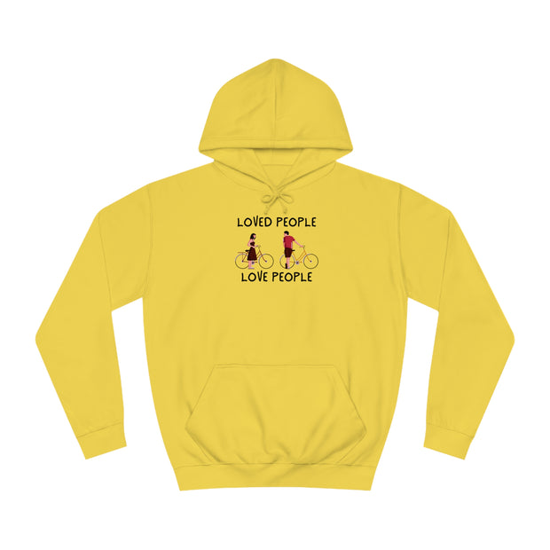Loved People Love People Unisex College Hoodie