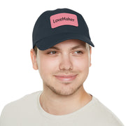LoveMaker Dad Hat with Leather Patch (Rectangle)