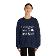 Loving, Love in, Love & Unisex Heavy Blend™ Crewneck Sweatshirt
