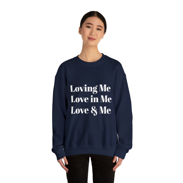 Loving, Love in, Love & Unisex Heavy Blend™ Crewneck Sweatshirt