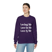 Loving, Love in, Love & Unisex Heavy Blend™ Crewneck Sweatshirt
