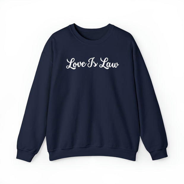 Love Is Law Unisex Heavy Blend™ Crewneck Sweatshirt