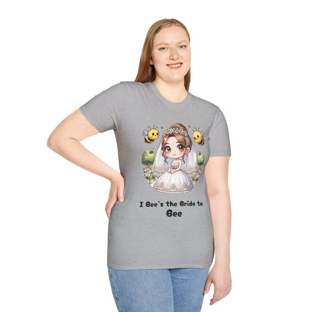 I Bee's the Bride to Bee Unisex Softstyle T-Shirt - Fun Wedding Theme Tee