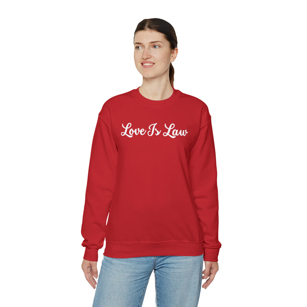 Love Is Law Unisex Heavy Blend™ Crewneck Sweatshirt